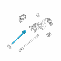 OEM 2013 Ford Mustang Upper Shaft Diagram - 8R3Z-3E751-A