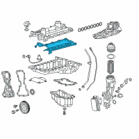 OEM 2017 Chevrolet Express 3500 Valve Cover Gasket Diagram - 12643582