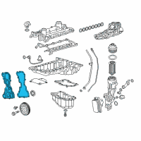 OEM Chevrolet Front Cover Diagram - 24587034
