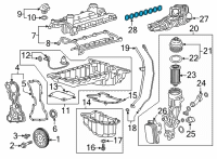 OEM 2021 Chevrolet Express 2500 Gasket-Intake Manifold (Air Flow Ports) Diagram - 12637739