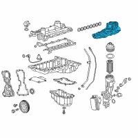 OEM 2016 GMC Canyon Cooler Asm-Engine Oil Diagram - 55595793