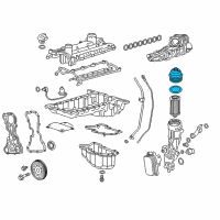 OEM 2018 Chevrolet Colorado Oil Filter Housing Diagram - 55484962