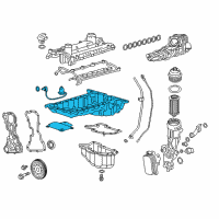 OEM 2019 Chevrolet Express 3500 Upper Oil Pan Diagram - 24589120