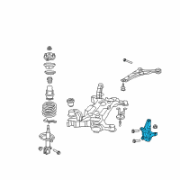 OEM 2019 Dodge Grand Caravan Suspension Knuckle Front Left, Left Diagram - 4743569AE