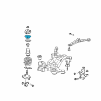 OEM 2009 Dodge Grand Caravan Bearing-STRUT Mount Diagram - 4721602AB