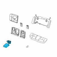 OEM 2003 Ford Taurus Armrest Assembly Diagram - 2F1Z5467112BAB