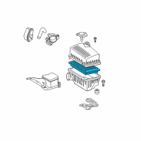 OEM 2016 Toyota Camry Air Filter Diagram - 17801-0H050