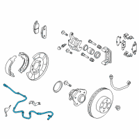 OEM 2009 Nissan Murano Sensor Assembly-Anti SKID, Rear Diagram - 47901-1AA0B