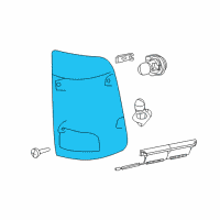 OEM Ram Lamp-Tail Stop Backup Diagram - 68093078AC