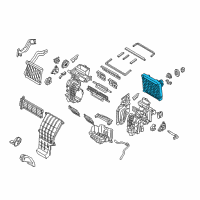 OEM Hyundai Ioniq Evaporator Assembly Diagram - 97139-G2000