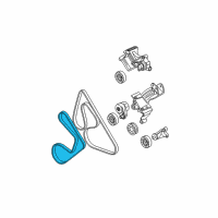 OEM Oldsmobile Intrigue Supercharger Belt Diagram - 19244951