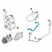 OEM BMW X3 Pressure Hose, Compressor-Condenser Diagram - 64-53-9-354-554
