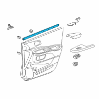 OEM Honda CR-V Weatherstrip, R FR Door Diagram - 72335-T0A-A01