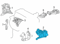 OEM Toyota Corolla Cross Side Mount Diagram - 12372-F2110