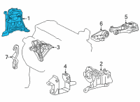 OEM Toyota Corolla Cross Side Mount Diagram - 12305-F2080