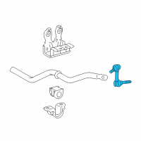 OEM Lexus IS300 Link Assy, Front Stabilizer Diagram - 48810-30090