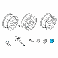 OEM 2017 Ford F-250 Super Duty Wheel Cap Diagram - HC3Z-1130-Y