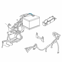 OEM 2001 Chrysler LHS Battery Wiring Diagram - 4760567AC