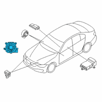 OEM BMW 740i Coil Spring Cartridge Diagram - 61-31-9-383-676