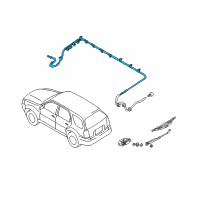 OEM 2006 Ford Escape Washer Hose Diagram - 5L8Z-17A605-AA