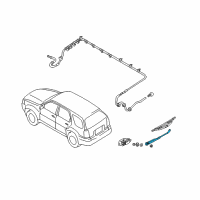 OEM Mercury Wiper Arm Diagram - 2L8Z-17526-AA