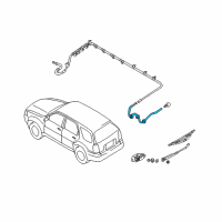 OEM 2007 Ford Escape Rear Hose Diagram - YL8Z-17408-BA