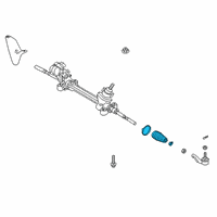 OEM 2022 Lexus ES300h Boot Set, Steering R Diagram - 45535-29025