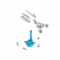 OEM 2001 Toyota Sienna Washer Reservoir Diagram - 85315-08010