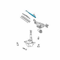 OEM 1998 Toyota Sienna Wiper Arm Diagram - 85221-08010