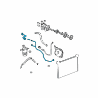 OEM Cadillac Escalade EXT Evaporator Tube Diagram - 19418541