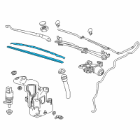 OEM 2015 Chevrolet Volt Wiper Blade Diagram - 22742323