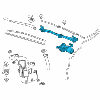 OEM 2011 Chevrolet Volt Motor & Linkage Diagram - 25976011