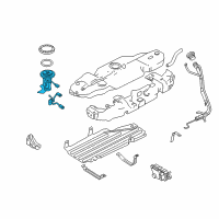 OEM 2009 Ford Explorer Sport Trac Fuel Pump Diagram - AL2Z-9H307-AA