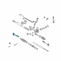 OEM Kia Borrego End Assembly-Tie Rod LH Diagram - 568202J000