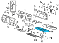 OEM Chevrolet Silverado 1500 LD Seat Cushion Pad Diagram - 84517970
