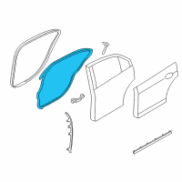 OEM Lincoln Zephyr Door Weatherstrip Diagram - 6E5Z-5425324-AA