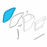 OEM 2009 Lincoln MKZ Weatherstrip On Body Diagram - 6H6Z-54253A10-AD