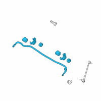 OEM 2010 Hyundai Genesis Coupe Bar Assembly-Front Stabilizer Diagram - 54810-2M250