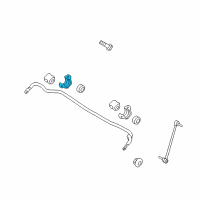 OEM 2010 Hyundai Genesis Coupe Bracket-Stabilizer Diagram - 54814-3M000