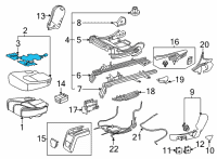 OEM 2021 Toyota Highlander Seat Cushion Heater Diagram - 87510-0E240