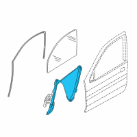 OEM 2016 BMW X5 Front Left Window Regulator Diagram - 51-33-7-286-483