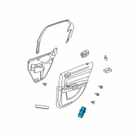 OEM Dodge Magnum Switch-Power Window Diagram - 4602787AB