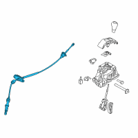 OEM 2012 Hyundai Elantra Cable Assembly-Automatic Transmission Diagram - 46790-3Y100