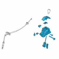 OEM Hyundai Elantra Coupe Lever Assembly-Automatic Transmission Diagram - 46700-3Y100