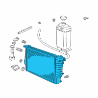 OEM 1999 BMW 750iL Radiator Diagram - 17-11-1-436-063