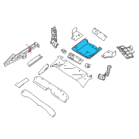 OEM 2019 Infiniti QX30 Floor-Rear, Rear Diagram - G4514-5DAHA