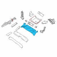 OEM 2017 Infiniti QX30 Floor-Rear, Front Diagram - G4512-5DAHA