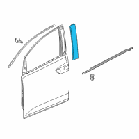 OEM 2013 Honda Odyssey Garnish Assy., L. FR. Door Sash Diagram - 72470-TK8-A10