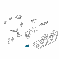 OEM 2004 Chevrolet SSR Sensor Asm-Inflator Restraint Side Imp Diagram - 15796430