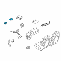 OEM 2003 Chevrolet SSR Sensor Asm-Inflator Restraint Front End Discriminating Diagram - 15796431